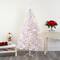 6ft. Pre-Lit White Artificial Christmas Tree, Clear LED Lights